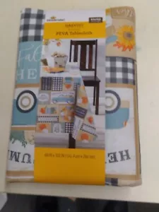 Harvest Peva Tablecloth 60x84 Rectangle Brand New - Picture 1 of 2
