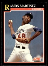 1991 Score #300 Ramon Martinez Los Angeles Dodgers