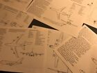 BOEING COMMERCIAL AIRPLANE COMPANY 1984 fleet range specification cards plan 30+