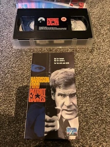 Vintage - Patriot Games - VHS Video Tape - Harrison Ford - incs RARE BOOKLET! - Picture 1 of 3