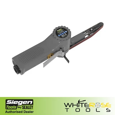 Siegen by Sealey Air Belt Sander 10 x 330mm Sanding Tool Power File 1/4" BSP - Image 1 of 4