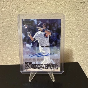 2016 Topps Stadium Club #SCA-KS Kyle Schwarber RC AUTO BLACK /50 Autograph RC - Picture 1 of 3