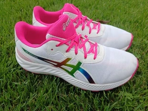 Asics Kid’s Gel-Excite 9 GS Blanco/Rosa GloTalla 7 - Imagen 1 de 9