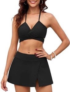 Swim Suit for Women 2024 Tummy Control Swimsuit Two Piece Bathing Suit Slimmi... - Picture 1 of 9