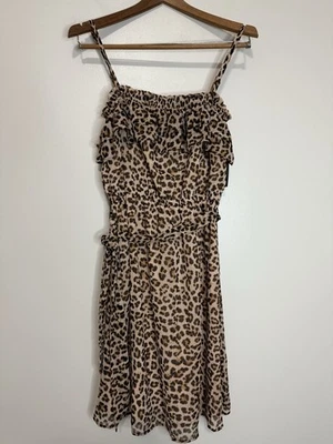 I.N.C. Новый с Ярлыками леопард печать платье без рукавов с металлической резьбой в размере маленький - Изображение 1 из 4