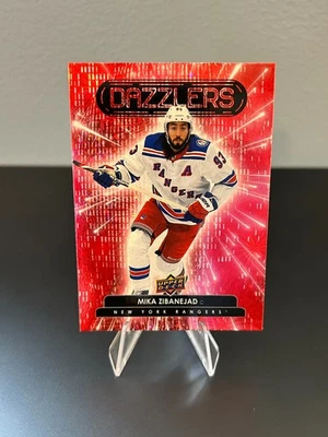 2022-23 Upper Deck Series 1: Mika Zibanejad- Dazzlers #DZ-45 - Red - Image 1 of 2