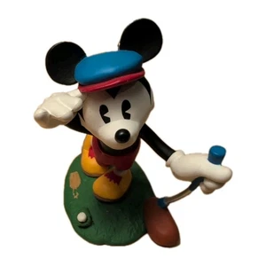 Disney Vintage 1997 Mickey Mouse Long Shot Sello Recuerdo Adorno de Navidad - Imagen 1 de 5