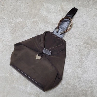 Bolso de Hombro Loewe Vintage Anagrama Y2K Marrón Lujo Moda Auténtico USADO #0272 Foto 1 de 4