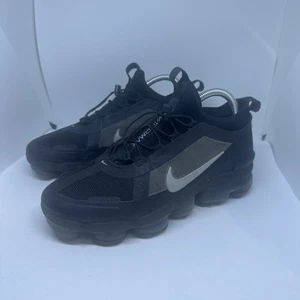 Nike Air Vapormax Utility 2019 UK6 negro plateado id Plus excelente estado - Imagen 1 de 8