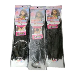 3 Pack Janet Collection Havana Mambo Faux Locs Handmade 18" - 2X Pack Color 1B - Picture 1 of 5