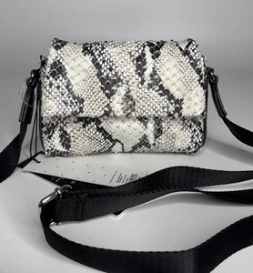 Aimee Kestenberg Broadway Crossbody Bag Genuine Leather Vanilla Snake NWT - Picture 1 of 10