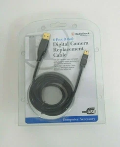 Radio Shack 26-176 6 Foot USB Digital Camera Replacement Cable New In Package - Picture 1 of 4