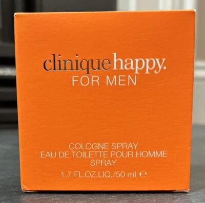 Clinique Happy Cologne For Men 1.7 oz./ 50 ml. Eau de Toilette Spray New - Image 1 of 2