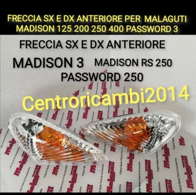 FRECCIA ANTERIORE SX E DX  PER MALAGUTI MADISON 125  200 250 400 PASSWORD 3  - Immagine 1 di 3