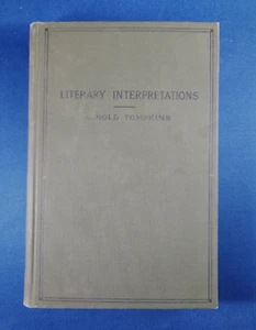 1896 Literary Interpretations Authors Tennyson, Tompkins, Emerson, Tennyson, HC - Foto 1 di 7