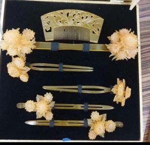 Kanzashi Japonés Boda Horquilla Adorno Geisha Maiko Kimono Kyoto Sin Caja - Imagen 1 de 10
