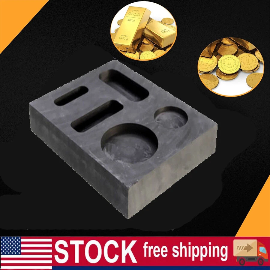 Graphite Ingot Casting Mold Combo Mold for Melting Refining Gold Silver Copper - Image 1 of 4