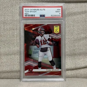 2020 Donruss Elite Tom Brady #84 Red Parallel #'d /399 - PSA 9 - Bild 1 von 4