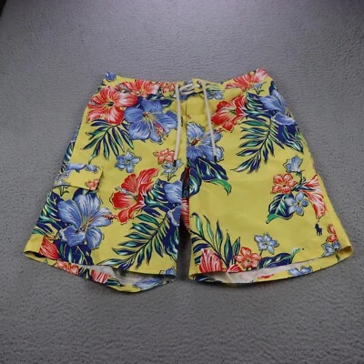 Bañador Polo Ralph Lauren Kailua Para Hombre Mediano Amarillo Floral Playa Malla Forrado Foto 1 de 4