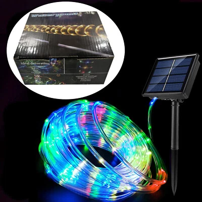 LED Solar String Lights Outdoor Waterproof Garden Party Xmas Fairy Wedding Lamp - Image 1 of 4