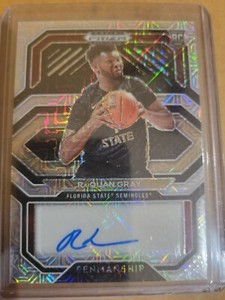 RaiQuan Gray 2021 Prizm Draft Picks Autograph 9/15