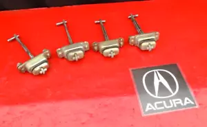 94-01 ACURA INTEGRA DOOR HINGE STOP CHECKS STRAPS STOPPER SET OEM X4 SEDAN - Foto 1 di 4