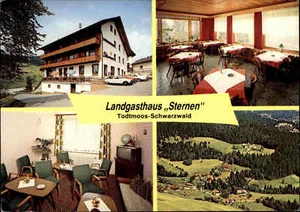 TODTMOOS Schwarzwald Landgasthaus Gasthaus STERNEN Mehrbildkarte ungelauf. ~1970 - Picture 1 of 2