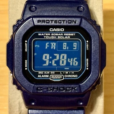 Reloj digital Casio G-Shock G-5600CC-2 azul pantalla LCD resistente solar cuadrado 5600 Foto 1 de 4