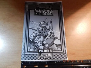 PALM SPRINGS COMIC CON 2016 JAHR EINS PROGRAMM FLYER KUNSTWERK VON KÜNSTLER ANTA 6 SEITEN - Bild 1 von 3
