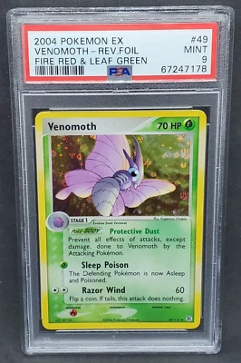 Pokemon PSA 9 MINT Venomoth 49/112 EX Fire Red & Leaf Green Reverse Holo S#7178 - Image 1 of 2