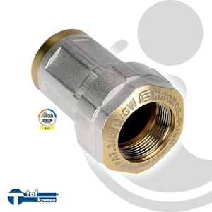 KRONOS PUSH Messing-Klemmverbinder mit IG - für Stahlrohr - Trinkwasser geeignet - Bild 1 von 48