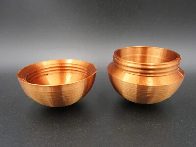 Screwball Sphere Spherical Small Storage Container Screw Top 3D Print PICK COLOR - Image 1 of 2