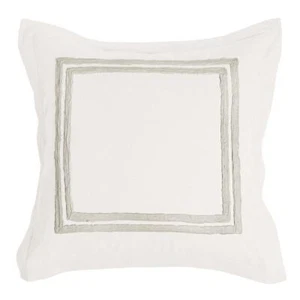 Kent 100 % Baumwolle bestickt Euro Sham von Kosas Home, Elfenbein - Bild 1 von 1