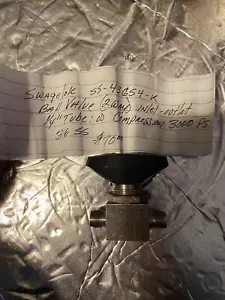 SWAGELOK SS-43GS4-K Ball Valve 2-way Inlet-outlet - Picture 1 of 2