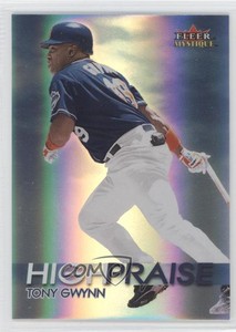 2000 Fleer Mystique High Praise Tony Gwynn #9HP HOF