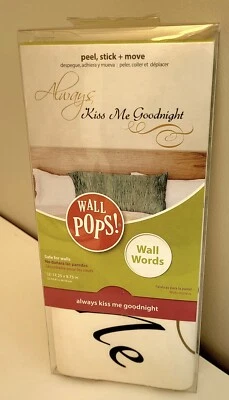 Настенные наклейки • Always Kiss Me Goodnight • Наклейка на настенный декор - Изображение 1 из 4