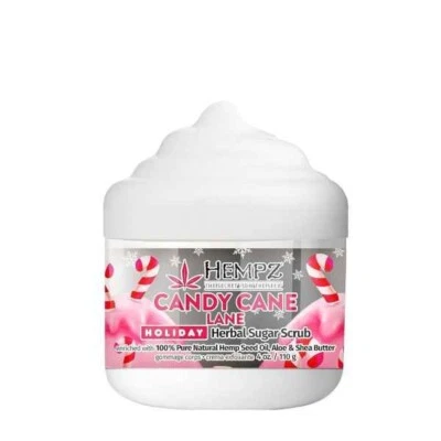 Hempz Candy Cane Lane Holiday Herbal Sugar Body Scrub 4 oz - Image 1 of 4