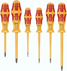 Wera 1060,1062,1065 VDE Kraftform Screwdriver Choose Slot, Pozi, Phillips & Sets - Picture 1 of 25
