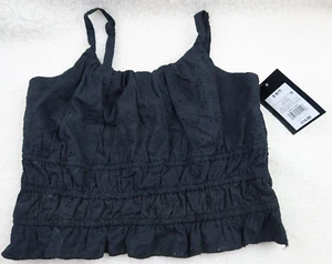 Art Class Cropped Cami Tank Top Girls Black Seamless Adjustable Strap Size S/6-7 - Picture 1 of 4