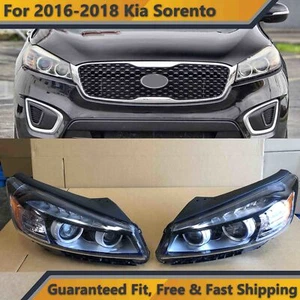 Headlight Assembly for 2016 2017 2018 Kia Sorento Left Right 2pcs LED Accent DRL - Picture 1 of 12