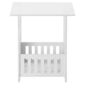 White Bedside Table Cabinet Nightstand Small Side End Table Storage Organizer UK - Picture 1 of 14