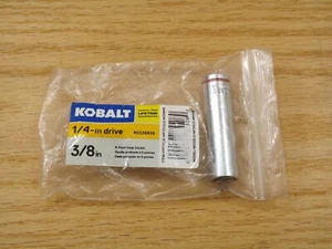 Kobalt 3/8 in. (6 Point) X 1/4 in Drive Deep Length Single Socket Hand Tool - Picture 1 of 2
