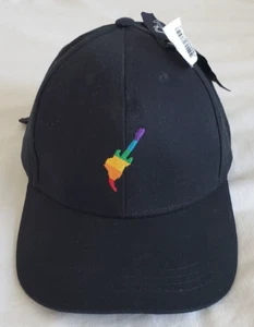 Rock in Rio Hat Black Rainbow Guitar Adult Adjustable Fit Ball Cap Music Brazil - Picture 1 of 11