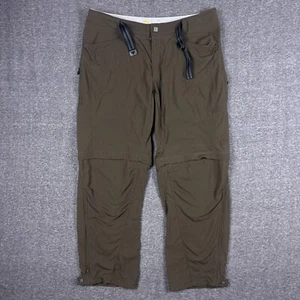 Mountain Hardwear Basin Trek Convertible Pants Mens XL Short Belted Ankle Zip - Picture 1 of 13
