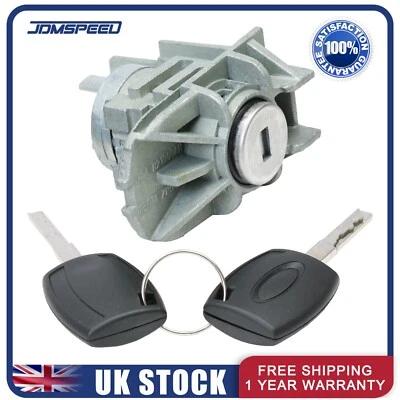 Door Lock Cylinder Barrel w/ Keys Repair Kit FIT Ford Focus C-Max S-Max Ranger - Image 1 of 4