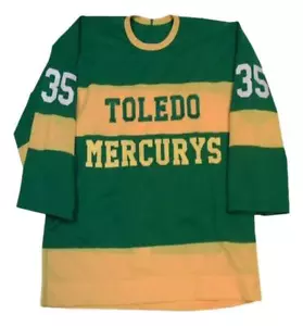 Camiseta deportiva de hockey personalizada retro de los Toledo Mercurys 1950 verde - Imagen 1 de 3
