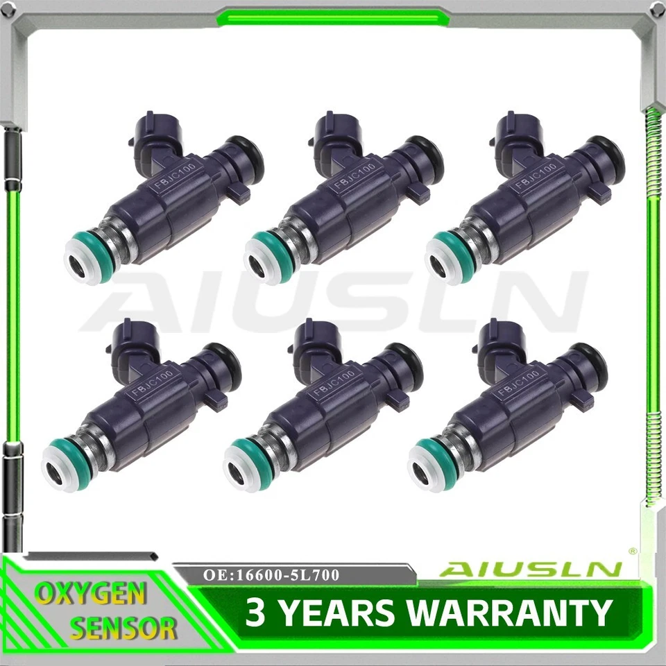 6x Fuel Injector OEM 16600-5L700 FBJC100 For Nissan Sentra Infiniti G20 2.0L L4 Foto 1 de 4