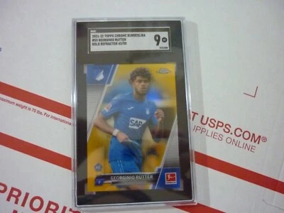 Georginio Rutter 2021-22 Topps Chrome Bundesliga #53 RC Gold 43/50 SGC9 - Image 1 of 4