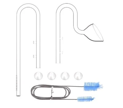 FZONE Plant Aquarium Glass Lily Pipe Inflow and Lily Pipe Outflow 33mm 1/2 DEAL! - Image 1 of 4