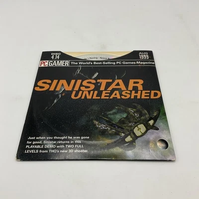 PC Gamer Vintage Demo CD 4.14 August 1999 SINISTAR UNLEASHED  - Image 1 of 3